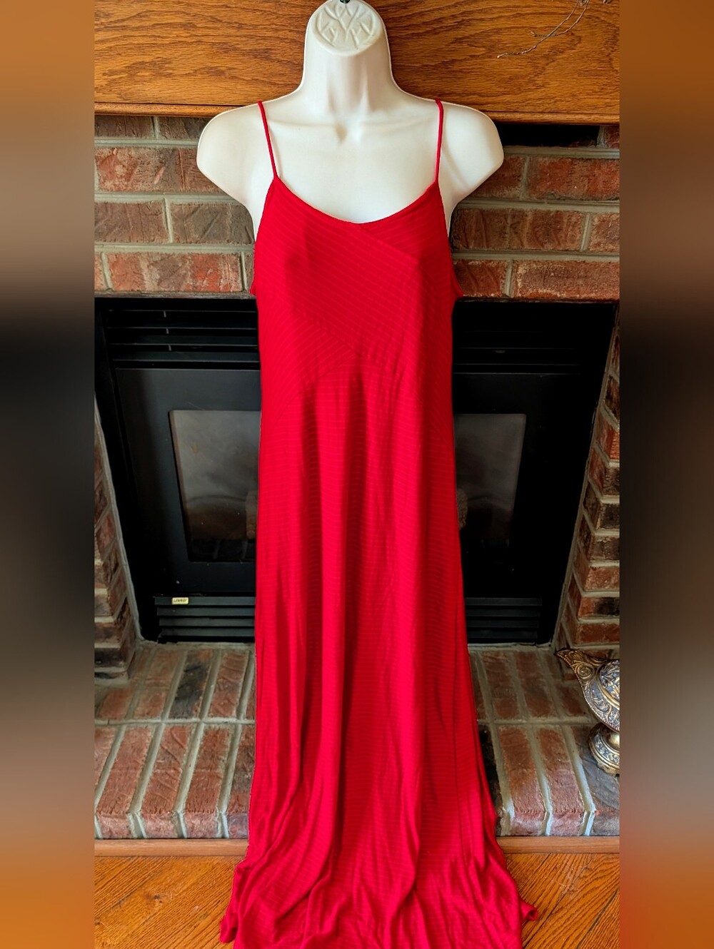 Red Spaghetti Strap Maxi Dress